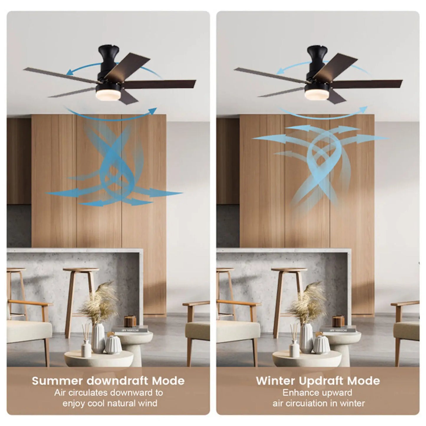 Ceiling Fan Light with Remote Control
