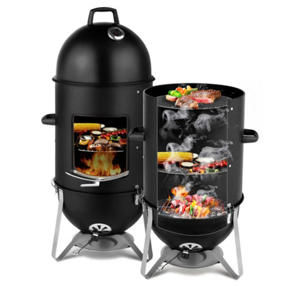Vertical Steel Charcoal Smoker