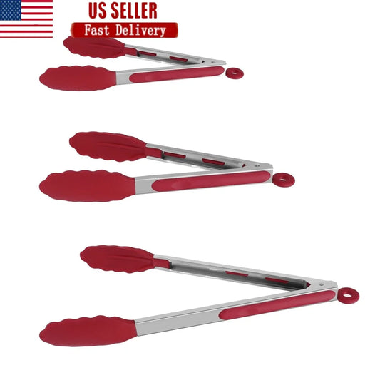 Stainless Steel Kitchen Tongs Set