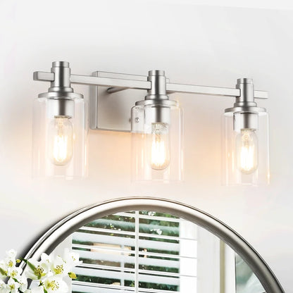 Modern Bathroom Vanity Light Fixture Above Mirror