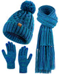 Hat+Touchscreen Gloves+Long Scarve