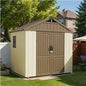 8 x 6 FT Plastic Outdoor Storage Shed with Floor
