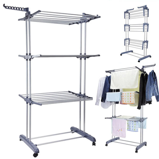 Clothes Drying Rack Stand 4-Tier Foldable