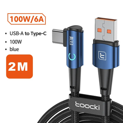 USB Charging Cord Cable 90 Degree