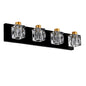 Matte Black + Gold Bathroom Light Fixtures,