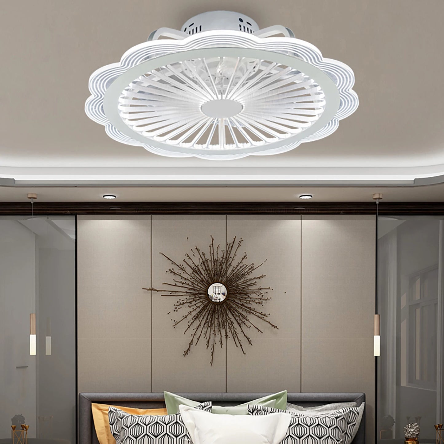 Dimming ceiling fan light