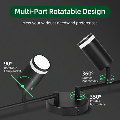 Spotlight Black Track  Rotatable Living Room LIGHT