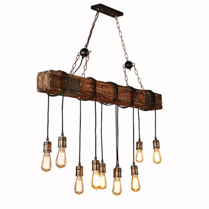 RUSTIC FARMHOUSE Wooden Beam Light