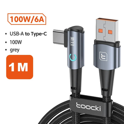USB Charging Cord Cable 90 Degree
