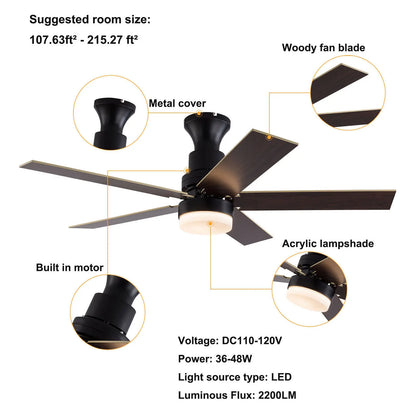 Ceiling Fan Light with Remote Control