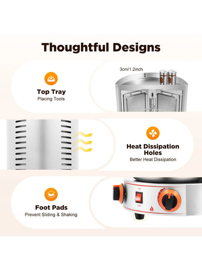 rotating Shawarma Gas Rotisserie   Grill