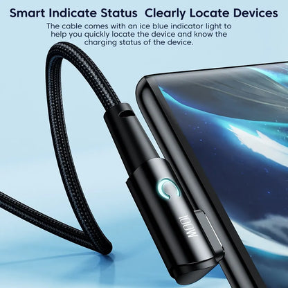USB Charging Cord Cable 90 Degree