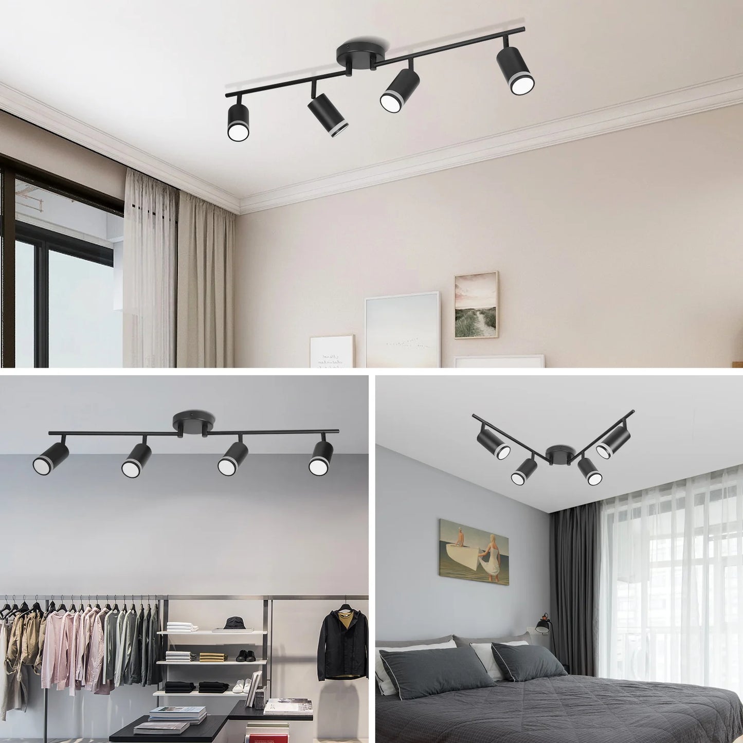 Spotlight Black Track  Rotatable Living Room LIGHT