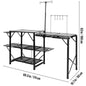 Kitchen Table with Sink  Portable Outdoor Cook Station