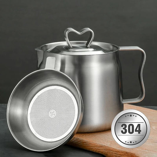 Stainless Steel Oil Strainer Pot