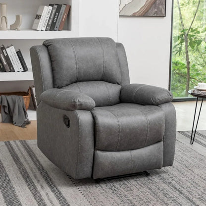 Manual Leather  Recliner Chair for Adults,