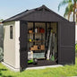 8 x 6 FT Plastic Outdoor Storage Shed with Floor