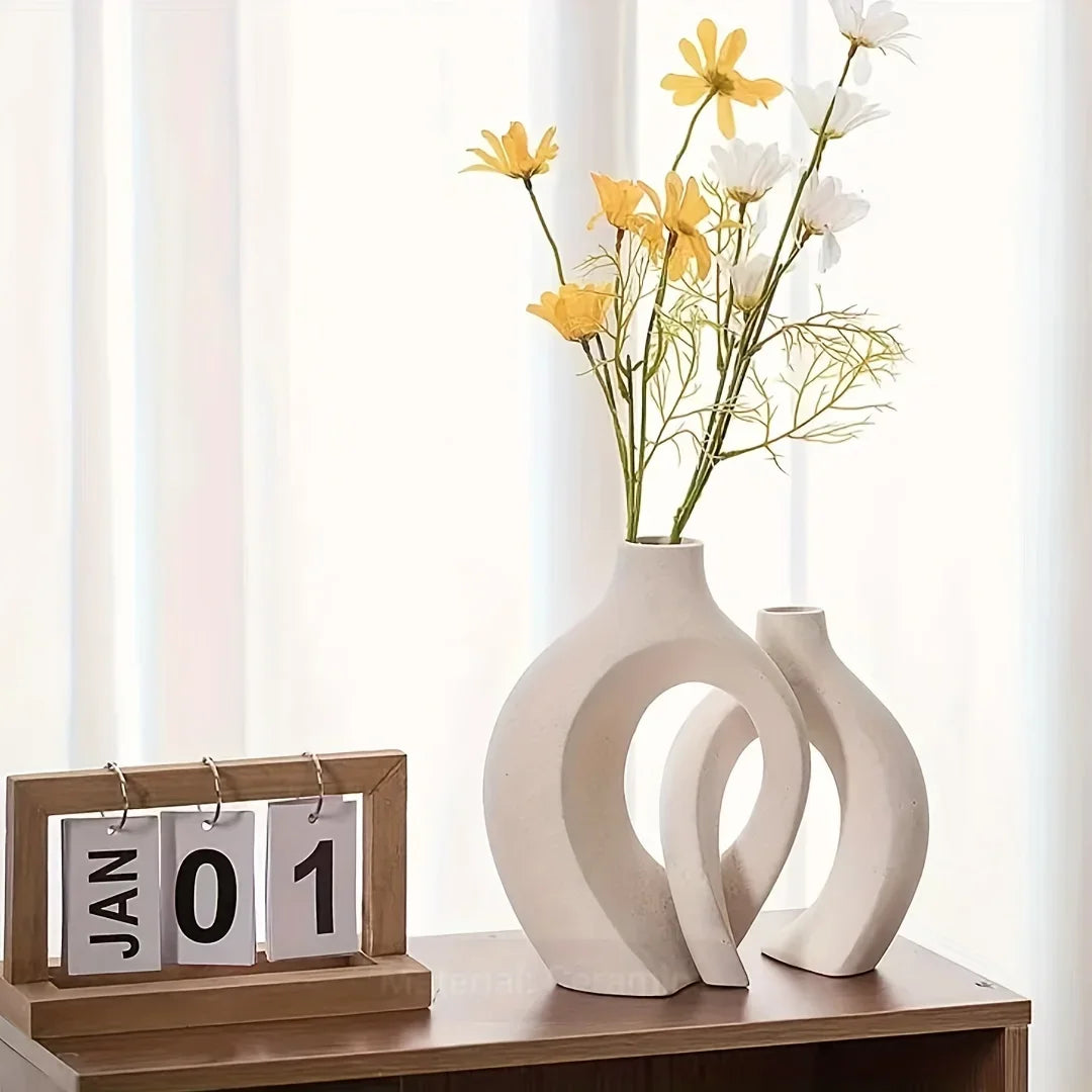 ceramic vase artwork, living room