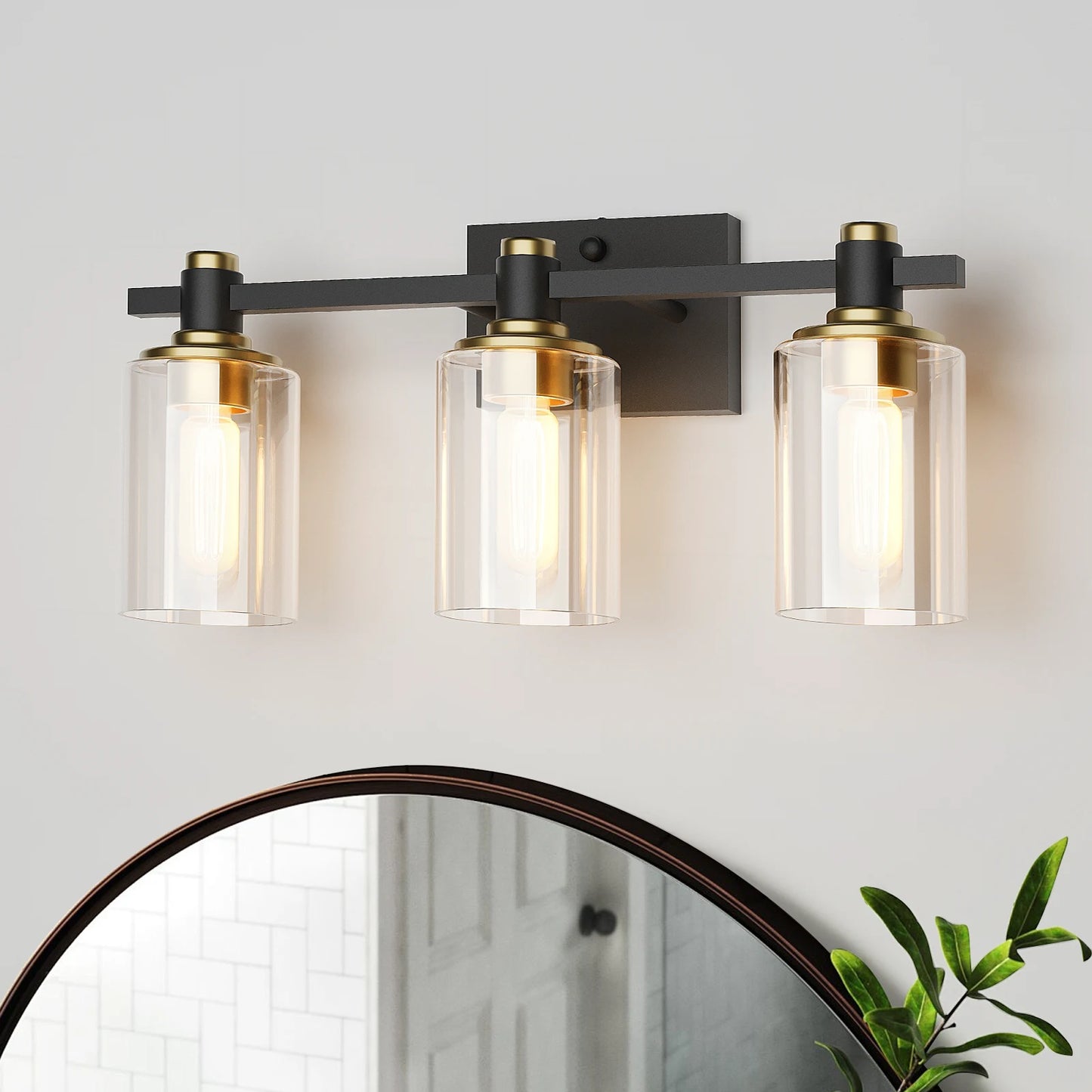 Modern Bathroom Vanity Light Fixture Above Mirror