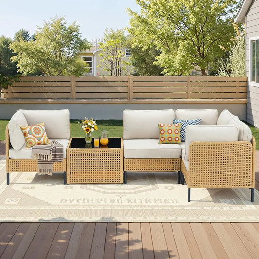 5-Piece Wicker Patio Furniture Set