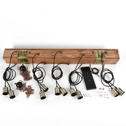 RUSTIC FARMHOUSE Wooden Beam Light