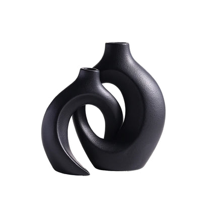 ceramic vase artwork, living room