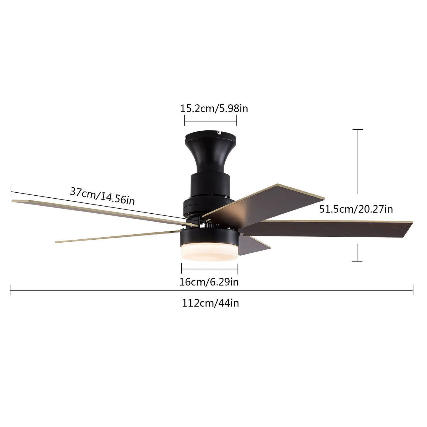 Ceiling Fan Light with Remote Control